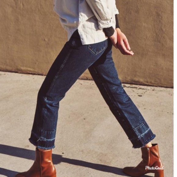 AYR Styx High Waist Rise Straight Leg Frayed Raw Hem 26 - Picture 2 of 8